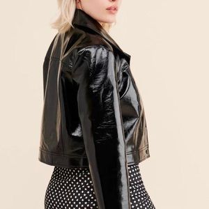 Veda x UO patent jacket